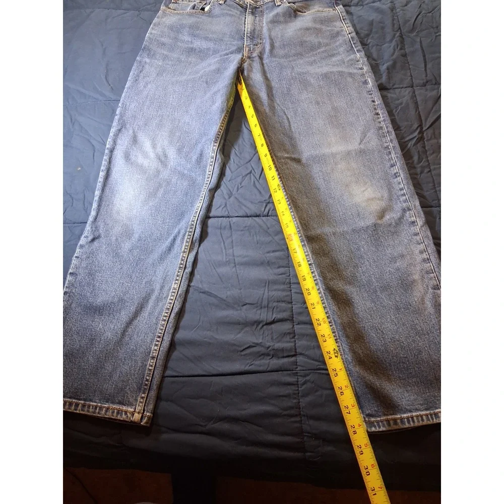 Levis 550 Relaxed Fit Jeans Mens 34x30‎ Medium Wash Blue Denim Tapered Leg